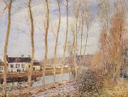 Alfred Sisley The Canal du Loing at Moret oil painting